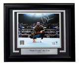 Jey Uso Signed Framed 8x10 WWE Kneel Photo Fanatics