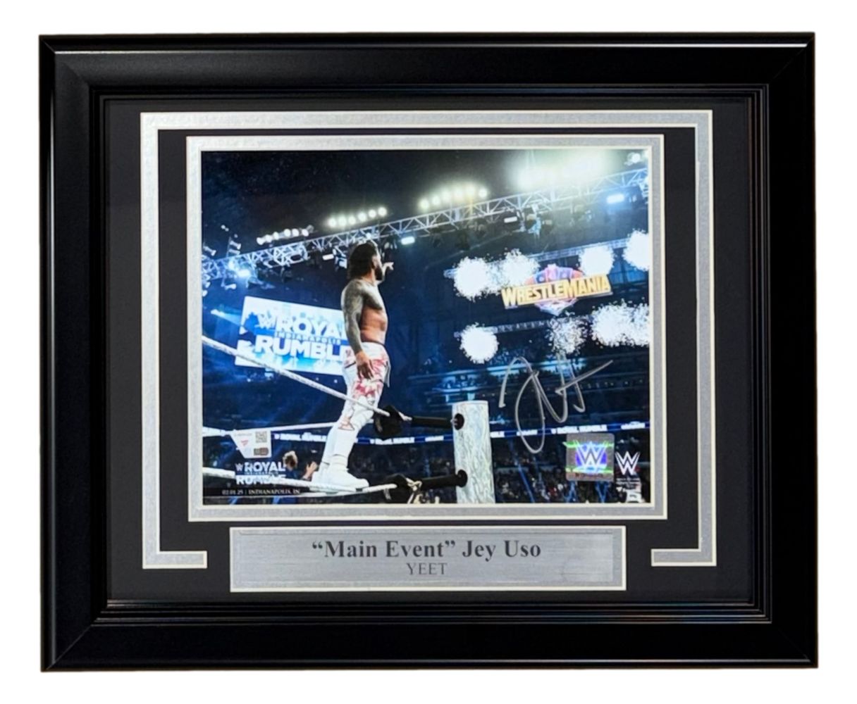 Jey Uso Signed Framed 8x10 WWE Royal Rumble Photo Fanatics