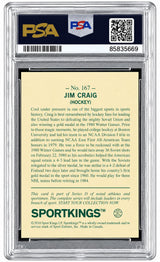 Jim Craig Signed 2010 Sports Kings #167 Trading Card PSA/DNA Auto 10