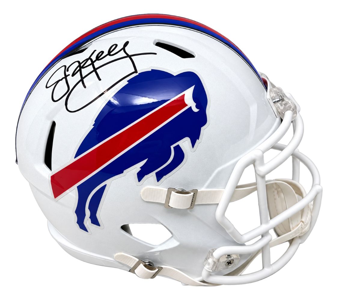Jim Kelly Signed Buffalo Bills Full Size Replica Helmet JSA QR