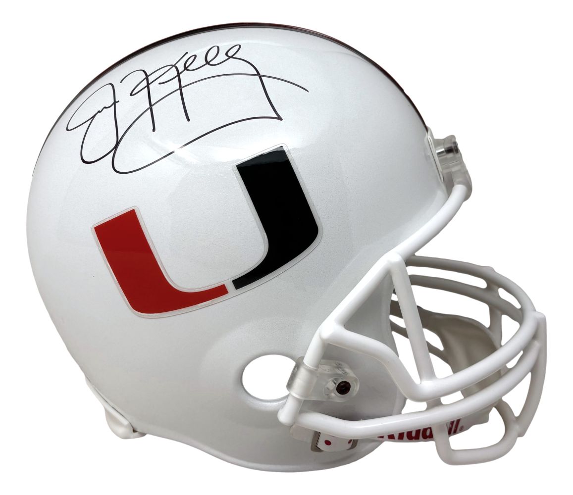 Jim Kelly Signed Miami Hurricanes Full Size Replica Helmet JSA Hologram