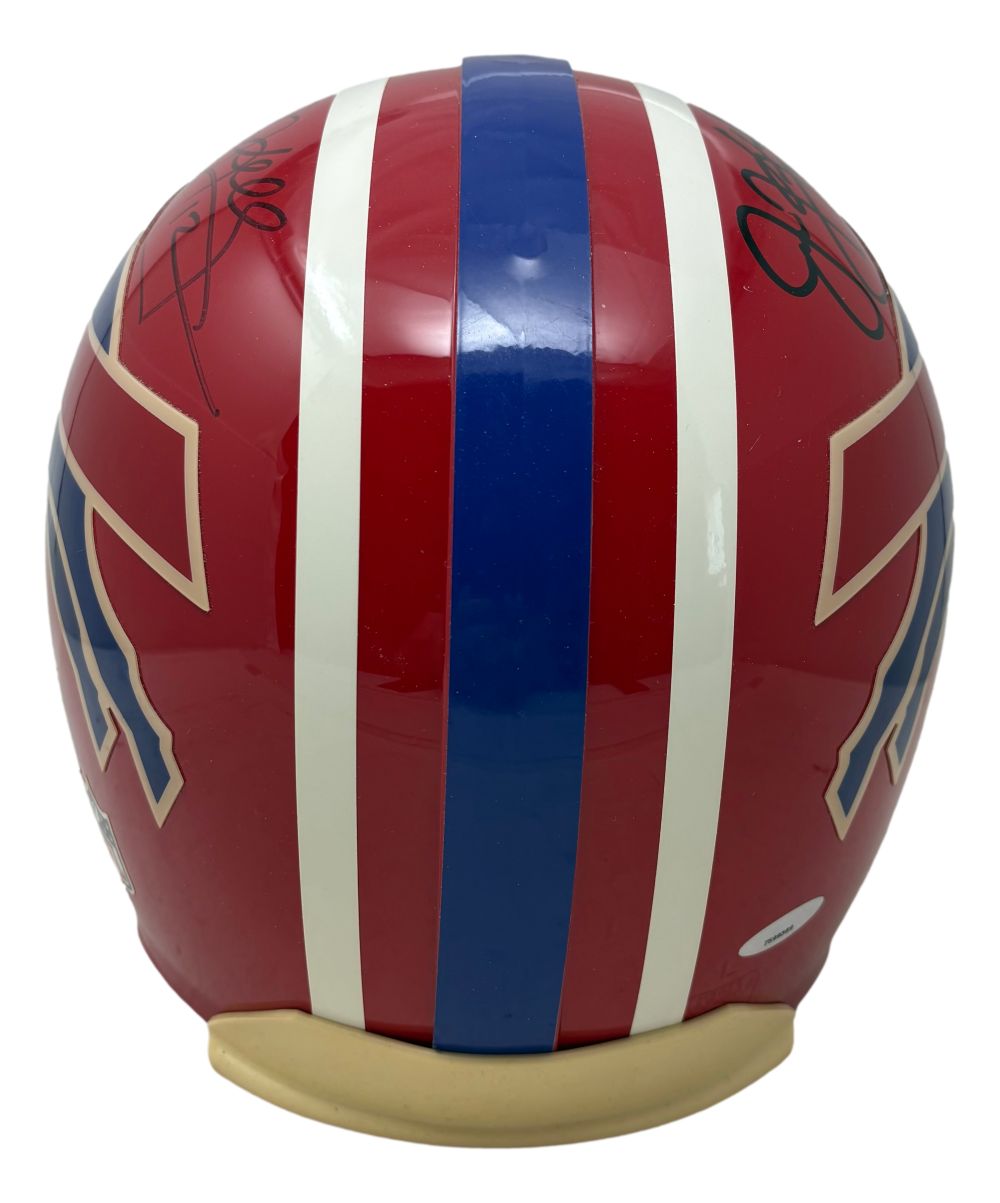 Jim Kelly Twice-Signed Buffalo Bills Full Size Authentic Helmet Tristar