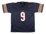 Jim McMahon Chicago Signed Navy Football Jersey JSA QR