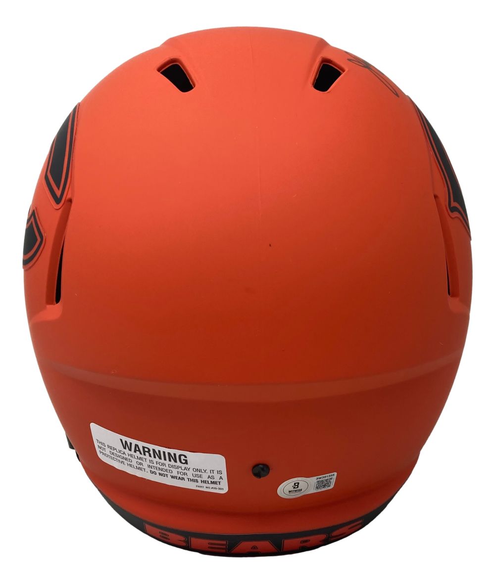 Jim McMahon Signed Chicago Bears Full Size Rave Replica Speed Helmet BAS