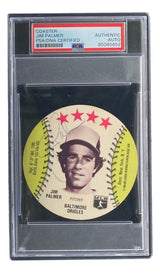 Jim Palmer Signed 1976 MSA Baltimore Orioles Disc Card PSA/DNA 85085652