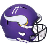 J.J. McCarthy Autographed Minnesota Vikings Riddell Speed Full Size Helmet Fanatics