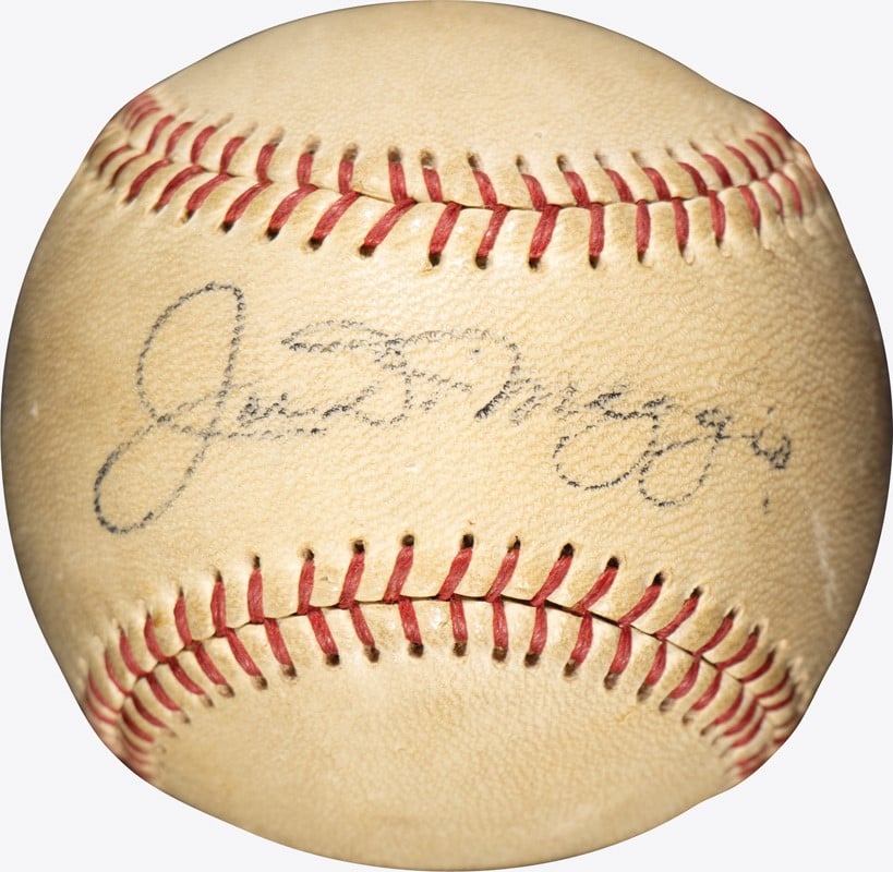 Joe DiMaggio New York Yankees Signed Vintage Babe Ruth League Baseball PSA/DNA