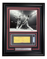 Joe Frazier Boxing Signed Framed Slabbed Bank Check #4611 PSA/DNA