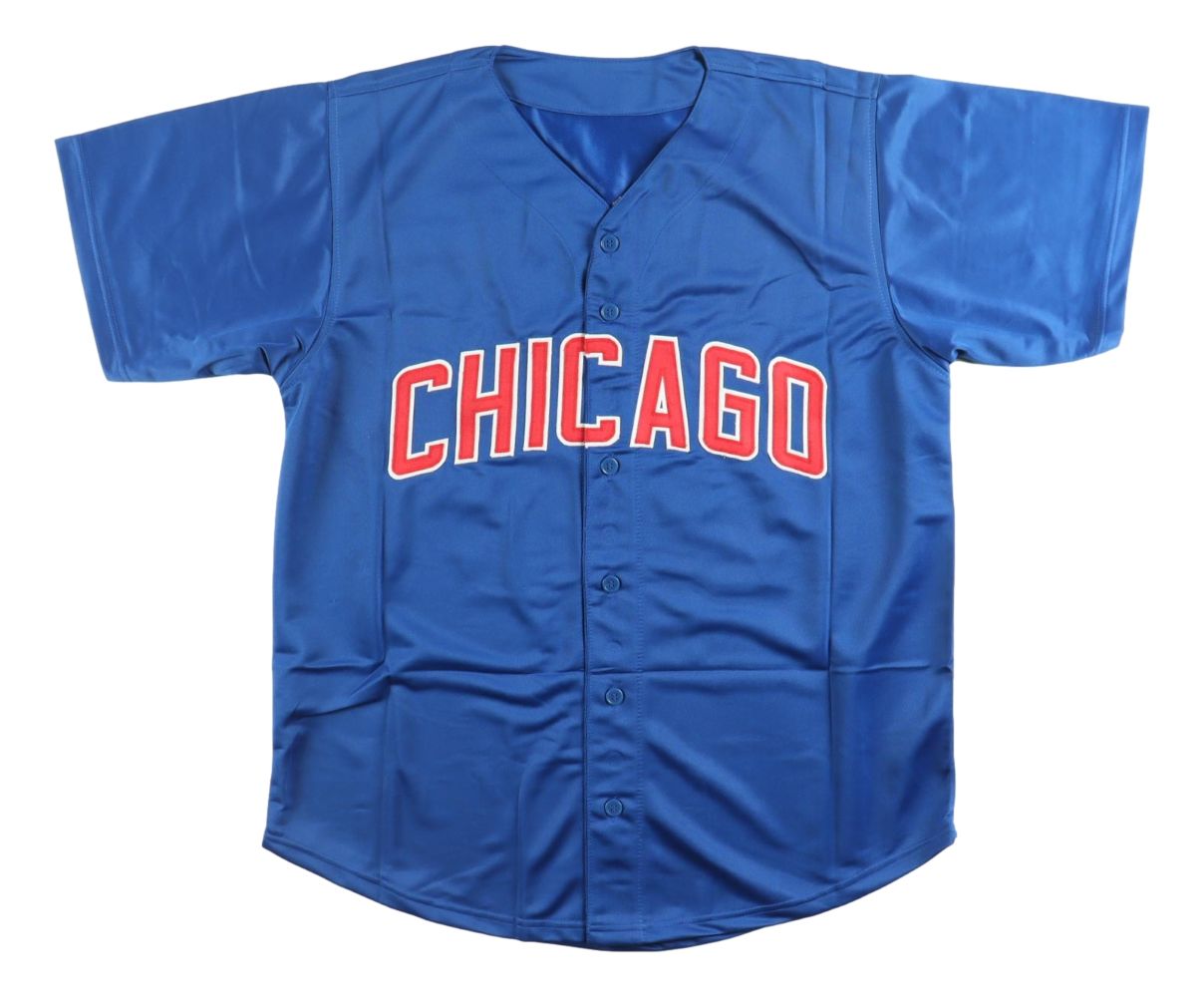 Joe Maddon Chicago Signed Blue Baseball Jersey 16 WS Champs BAS