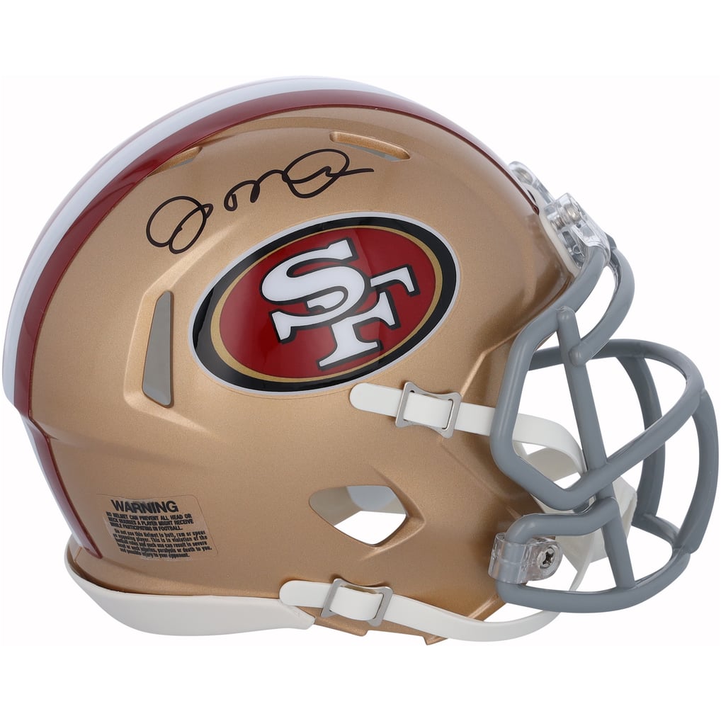 Joe Montana Autographed San Francisco 49ers Faithful to the Bay Speed Mini Helmet Fanatics