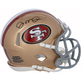 Joe Montana Autographed San Francisco 49ers Faithful to the Bay Speed Mini Helmet Fanatics