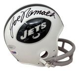 Joe Namath Signed New York Jets Throwback Mini TK Helmet PSA/DNA Hologram
