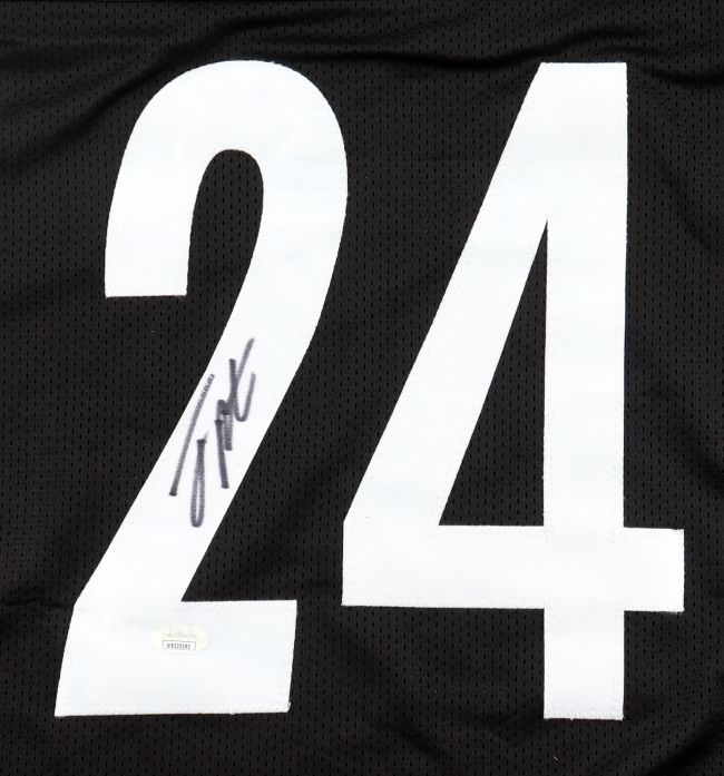 Joey Porter Jr Pittsburgh Signed Black Football Jersey JSA Hologram