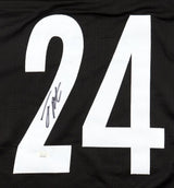 Joey Porter Jr Pittsburgh Signed Black Football Jersey JSA Hologram