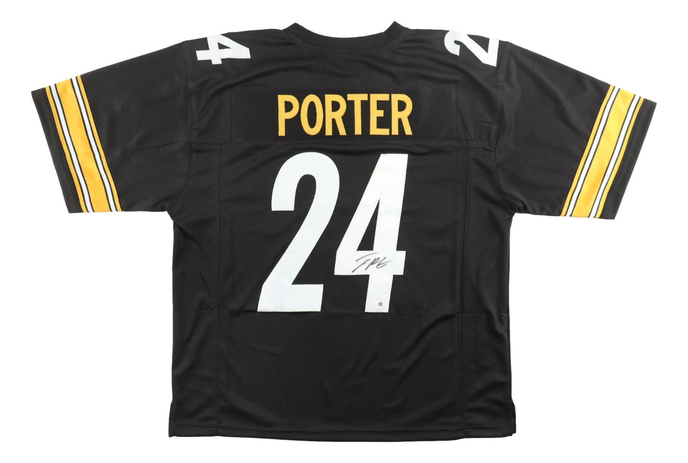 Joey Porter Jr Pittsburgh Signed Black Football Jersey JSA QR Hologram