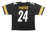 Joey Porter Jr Pittsburgh Signed Black Football Jersey JSA QR Hologram
