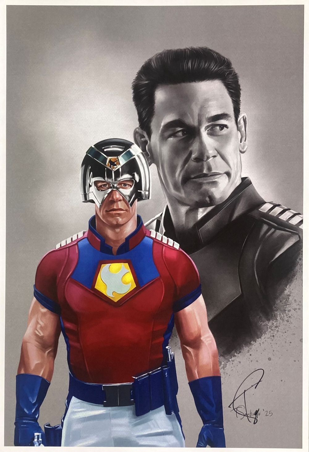 John Cena 13x19 Peacemaker Lithograph Signed by Tony Santiago