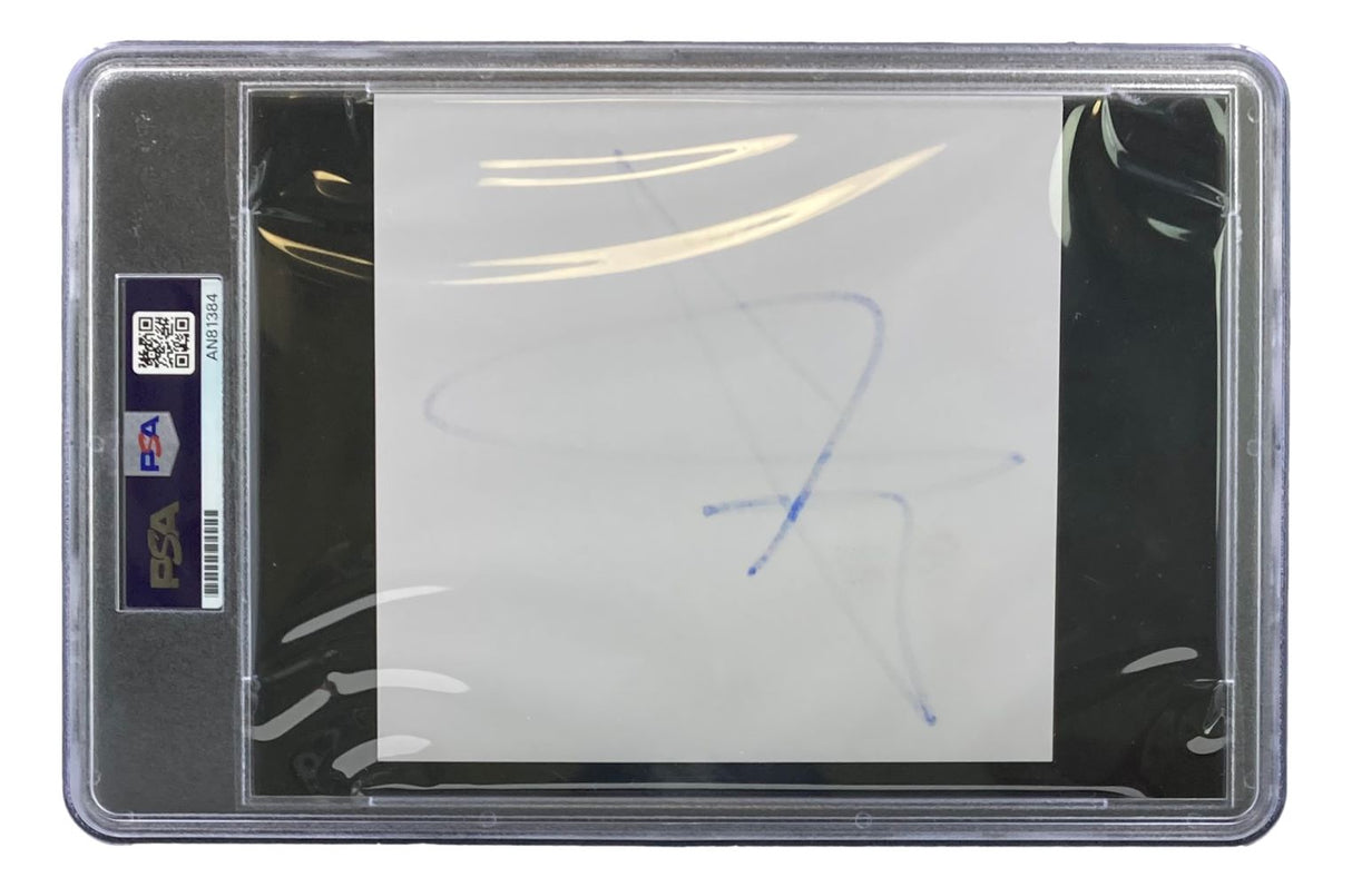 The John Cena Signed Slabbed WWE Cut Signature by Sports Integrity is encased in a clear PSA slab with labels and security details along the left side.