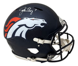 John Elway Signed Denver Broncos Full Size Authentic Speed Helmet BAS