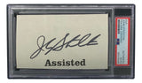 A John Stockton Utah Jazz Signed Slabbed Book Cut Signature, authenticated by PSA/DNA and offered by Sports Integrity.