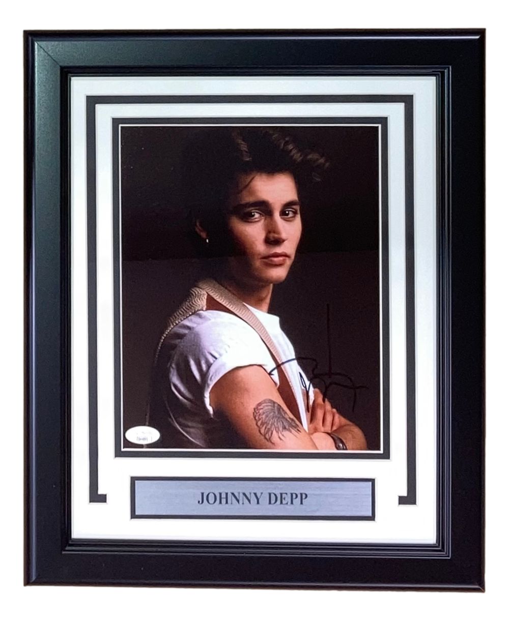 Johnny Depp Signed Framed 8x10 Photo JSA