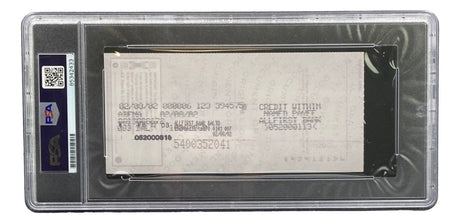 Johnny Unitas Baltimore Colts Signed Bank Check #7606 PSA - Sports Integrity