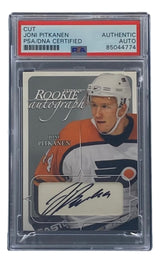 Joni Pitkanen Signed 2004 Ultimate #113 Philadelphia Flyers Hockey Card PSA/DNA - Sports Integrity