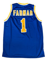 Jordan Farmar UCLA Signed Blue Basketball Jersey UDA Hologram