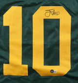 Jordan Love Green Bay Signed Alternate Green Football Jersey BAS ITP
