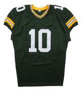 Jordan Love Green Bay Signed Green Pro-Cut Football Jersey BAS ITP