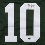 Jordan Love Green Bay Signed Green Pro-Cut Football Jersey BAS ITP