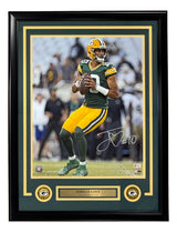 Jordan Love Signed Framed 16x20 Green Bay Packers Photo BAS ITP