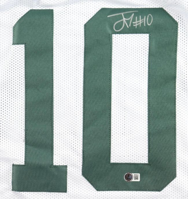 Jordan Love Green Bay Signed White Football Jersey BAS