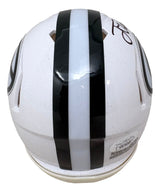 Jordan Love Signed In Black Green Bay Packers White Mini Speed Helmet JSA