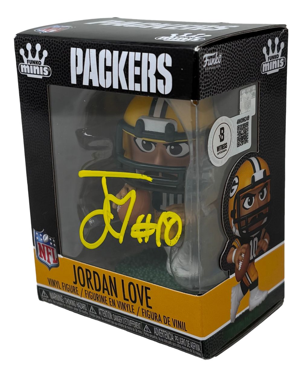 Jordan Love Signed Green Bay Packers Funko Mini BAS