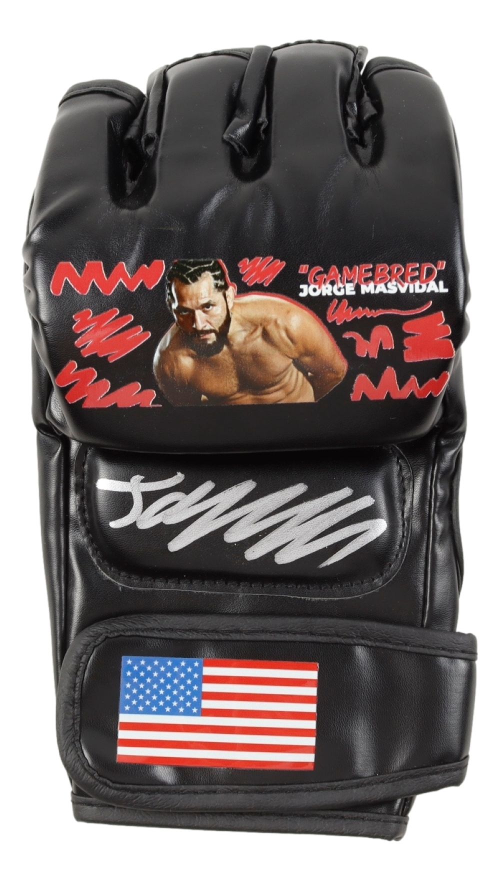 Jorge Masvidal Signed Custom MMA Fight Glove BAS
