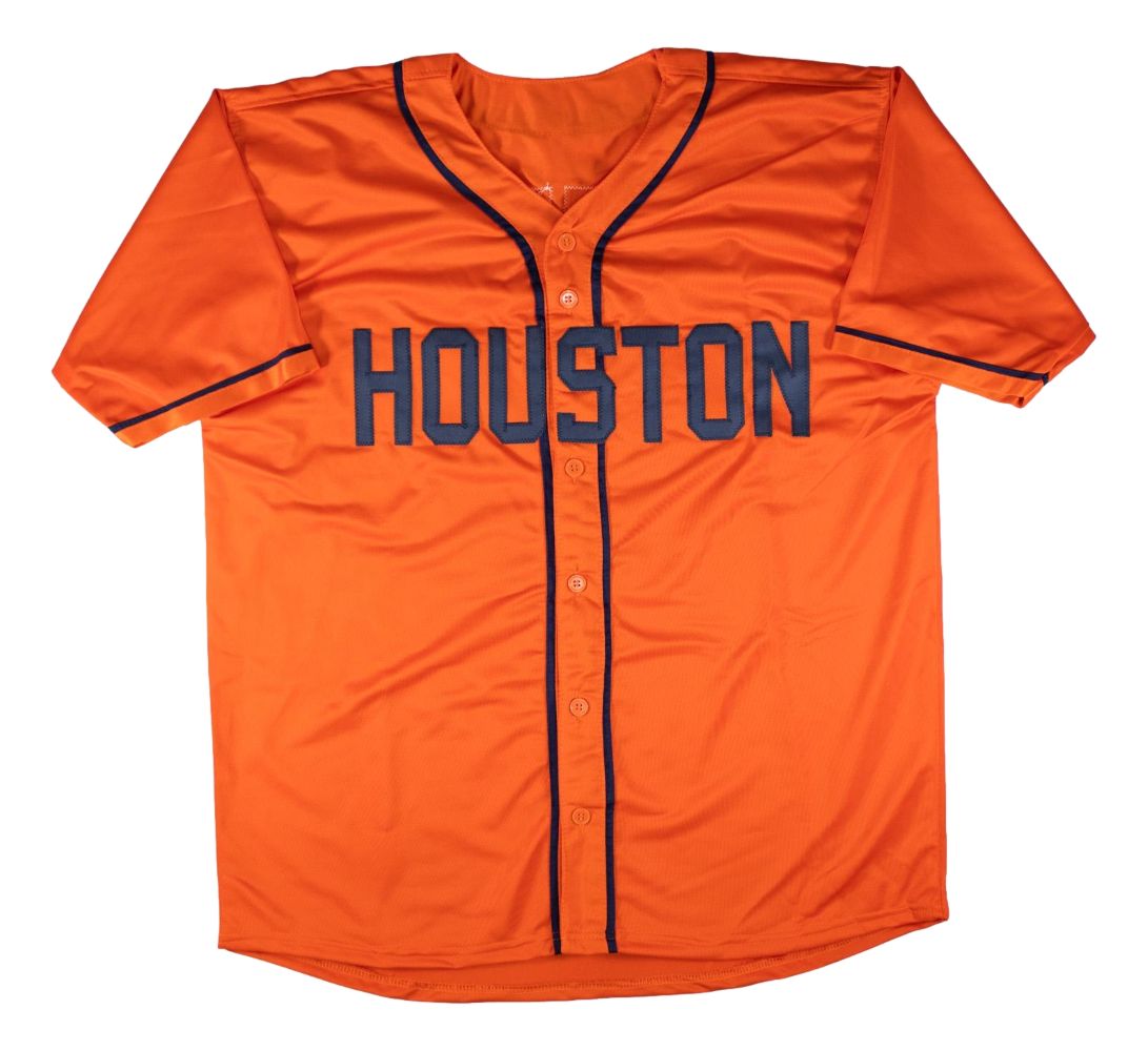 Jose Altuve Houston Signed Orange Baseball Jersey GTSM