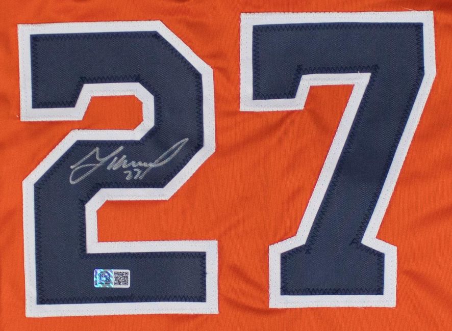 Jose Altuve Houston Signed Orange Baseball Jersey GTSM
