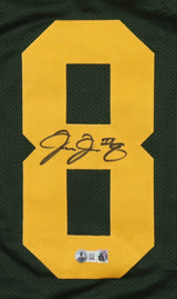 Josh Jacobs Green Bay Signed Alternate Green Football Jersey BAS