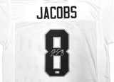 Josh Jacobs Oakland Signed White Football Jersey BAS