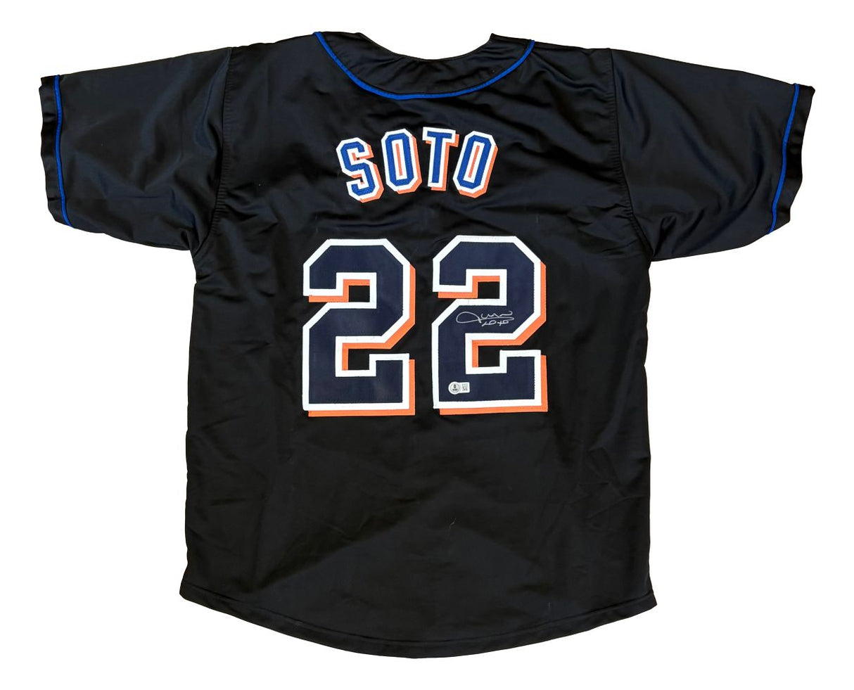 Juan Soto New York Signed Black Baseball Jersey BAS