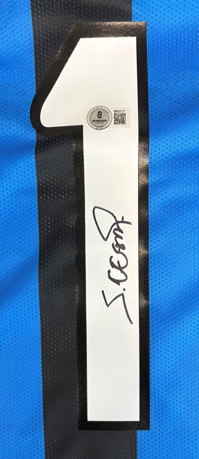 Julio Cesar Signed Inter Milan Nike 2010 Champions League Soccer Jersey BAS