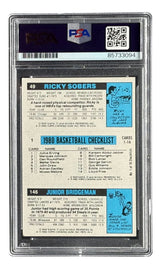 Julius Erving Signed 1980/81 Topps #1 76ers Trading Card PSA/DNA