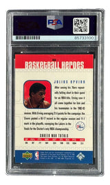 Julius Erving Signed 1999 Upper Deck #H53 76ers Trading Card PSA/DNA
