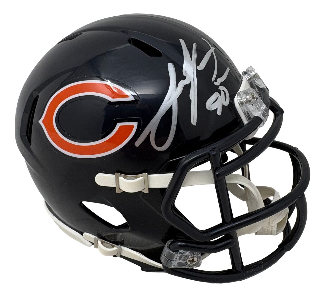 Julius Peppers Signed Chicago Bears Mini Speed Helmet JSA