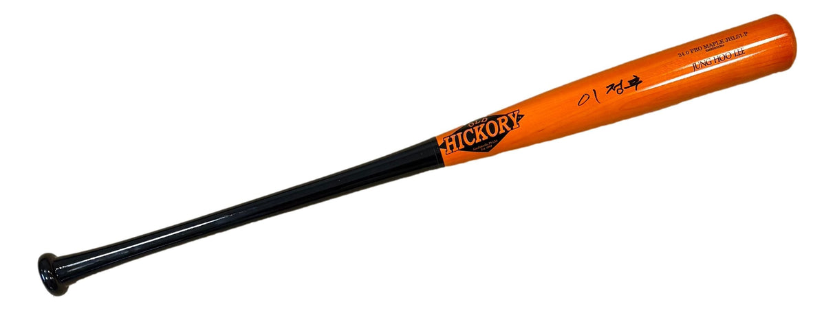 Jung Hoo Lee Giants Signed In Korean Old Hickory Player Model Bat BAS