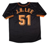 Jung-Hoo Lee San Francisco Signed in Korean Black Baseball Jersey BAS