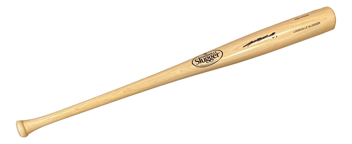 Jung Hoo Lee Giants Signed Tan Louisville Slugger Baseball Bat BAS