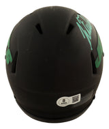 Justin Fields Signed New York Jets Eclipse Mini Speed Helmet BAS