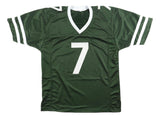 Justin Fields New York Signed Green Football Jersey BAS